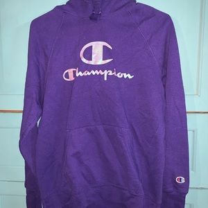 PURPLE CHAMPION HOODIE